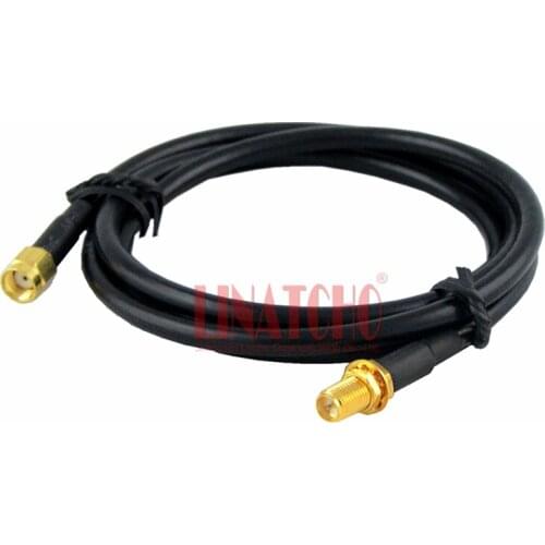 1m coaxial rg58 wifi router 2.4ghz antenna sma jumper cable RP SMA Female to RP SMA Male Connectors
