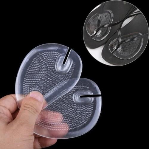 2Pair New Silicone Insoles Anti Slip Gel Pads Shoes Orthotics Cushion Insert Massage Soletta Gel Forefoot Almofada Manicure