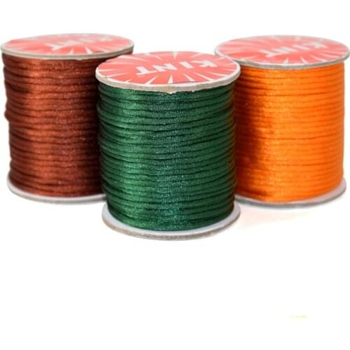 20 Yard Black pink Nylon cord 2.5MM Chinese Knot Macrame Rattail Beading Thread String DIY Bracelets Jewelry Making Materials