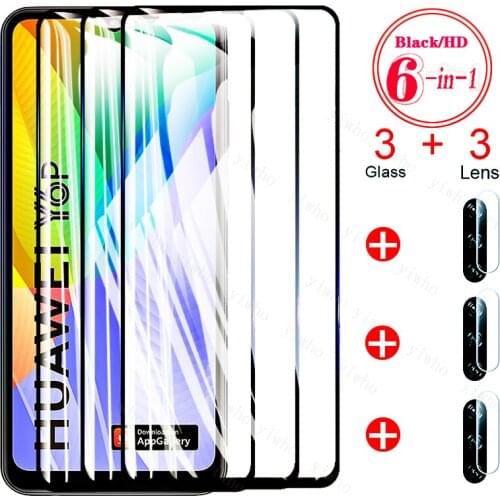 3PCS Tempered Glass for Huawei Y6P Y7P Y8P Y5P Screen Protectors for ProtectIve glass on for huawei Y8 Y7 Y6 Y5 P Y 8P 7P 6P 5P