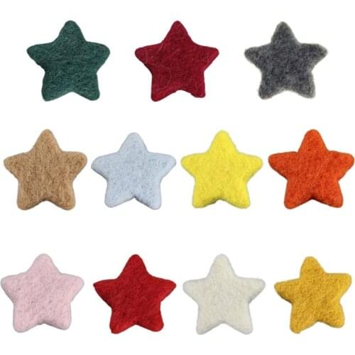 5Pcs Newborn Photography Props Baby Wool Felt Stars Photo Shooting Accessories