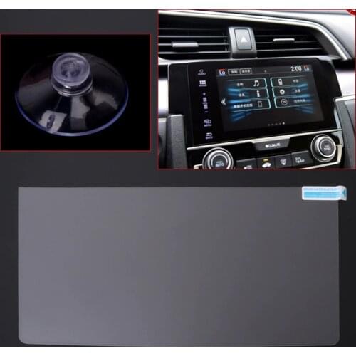Car GPS Navigation Screen Tempered Steel Protective Film For Honda Civic 10th 2016 2017 Control of LCD Screen Car Sticker