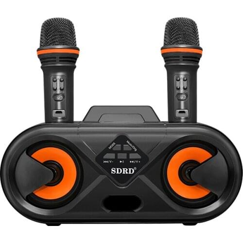 SD303 Home Karaoke Bluetooth Speaker Portable Outdoor Music Speaker Wireless High-power 3D Stereo Subwoofer Supports USB/TF/AUX