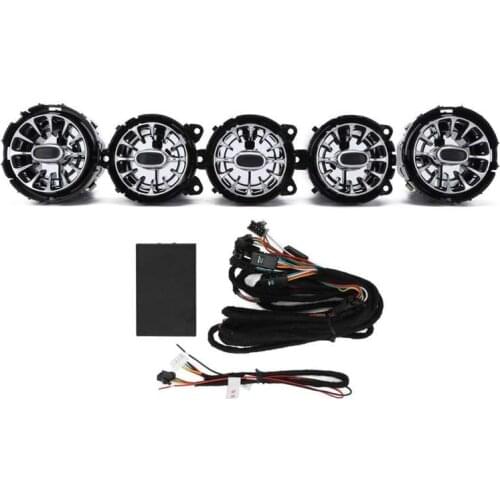 64 Color Front LED Turbine Air Vent Ambient Light Kit Replacement for Mercedes-Benz A/CLA/GLA-Class W177 C118 2019+ Automobiles