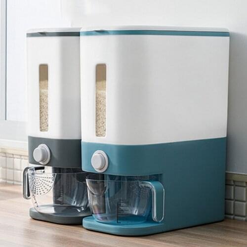 Kitchen Storage Containers Rice Dispenser Insect-proof Moisture-proof Sealed Grain Containers Household Storage Food Bucket