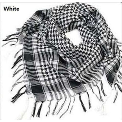 Fashion Unisex Women Men Checkered Arab Grid Neck Keffiyeh Palestine Scarf Wrap Polyester Scarf Shawl For Men Hot Sale