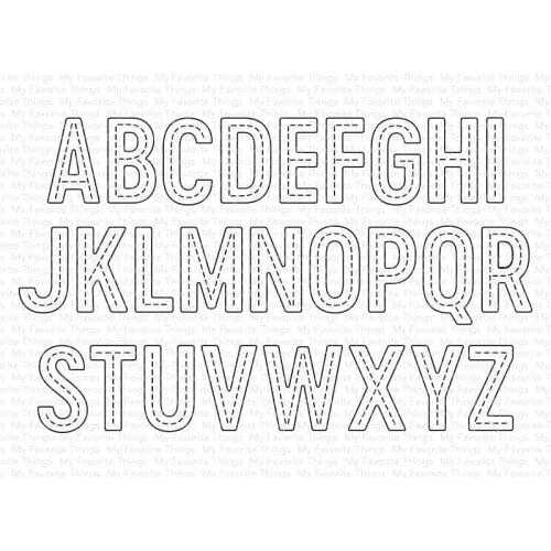 MT Craft Stitches alphabet Metal Cutting Dies Stencils Scrapbooking Photo Album Decorative Embossing Paper Card Crafts Die Cuts