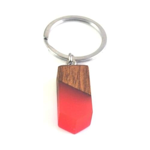 Natural wood resin mens and womens multifunctional pendant, key chain 0106
