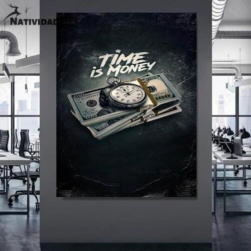 Check Canvas Painting Room Decor Black Pocket Watch Abstract Poster Wall Art Wall Stickers Living Room Bedroom Home Decoration