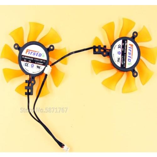Original for ZOTAC GTX660-2GD5 Ggraphics Video card cooling fan FD8015M12S DC12V 0.25A Pitch 39MM Diameter 75MM