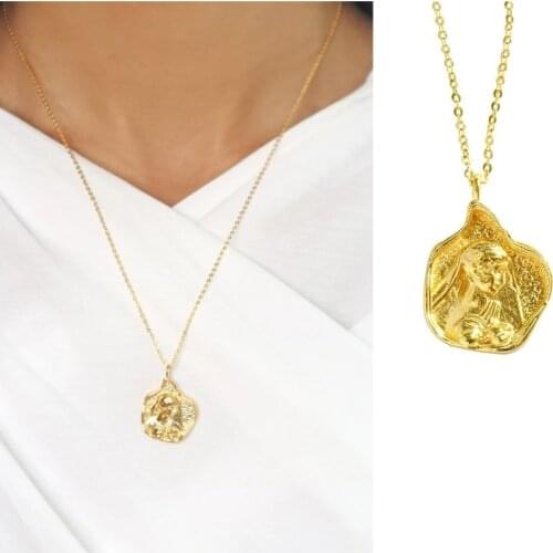 Portrait Necklace Pendant Europe and the United States 2021 new character pendant retro jewelry