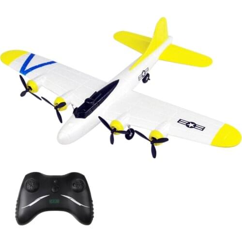 FX817 RC Airplane Remote Control Glider 2CH Stunt Flying Aircraft Aerial Fortress Bomber With Sufficient Power Gift For Children