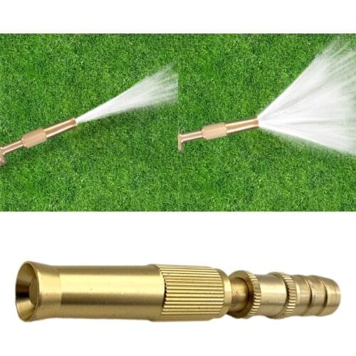 16mm Quick Connector Metal Solid Brass Hose Nozzle Pressure Sprayer for Garden Hose Spraying Distance About 8m