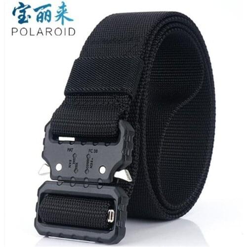 Tactical Belt Quick Release Nylon Outdoor Sports Belt 3.8cm Military Adjustable Belt with Metal Buckle Hunting Accessories