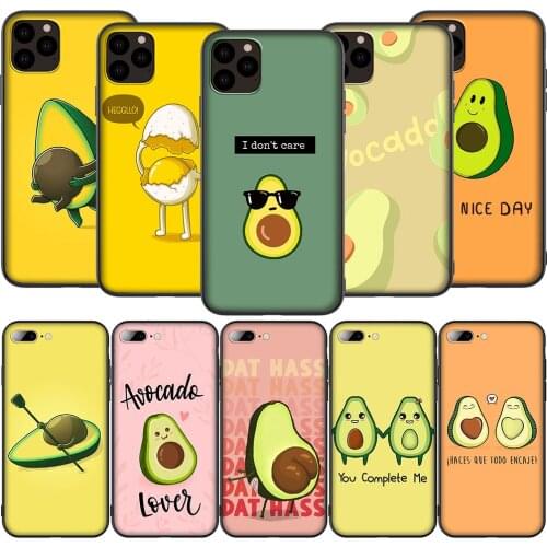 Lavaza K45 Delicious Avocado Silicone Soft Case for iPhone 12 Mini 11 Pro XS Max XR X 8 7 6 6S Plus 5 5S SE 2020