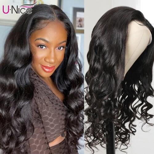 Unice Hair 360 Lace Frontal Wig Brazilian Remy Body Wave Wigs 10-26" Human Hair Wigs For Black Women Pre Plucked With Baby Hair