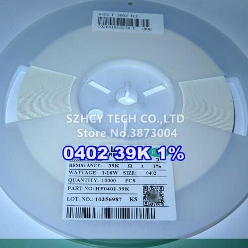 10000Pcs 0402 39K 1% HF0402-39K New and origianl