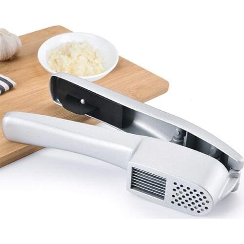 2 In 1 Garlic Press Slice Crushing Machine Aluminium Garlic Ginger Chopper Slicer Garlic Grinding Grater Crusher Kitchen Tool