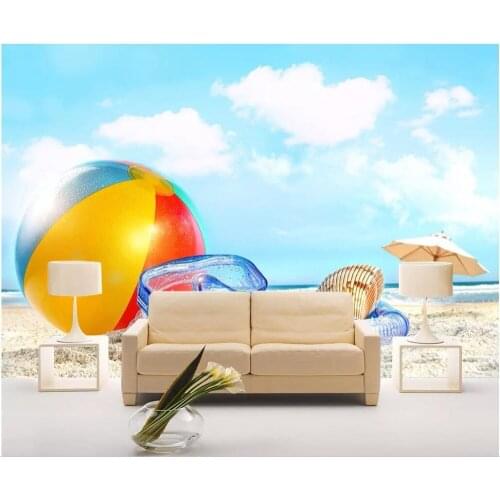 Custom photo 3d wallpaper Blue sky white clouds balloon background living room home decor 3d wall murals wallpaper for walls 3 d