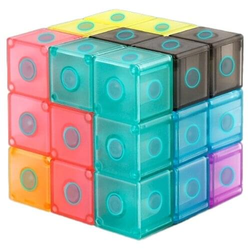 Puzzle blocks magic cube magnetic blocks magnet cube educational toys for children toys