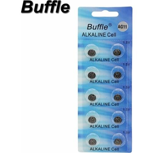 Buffle 10x 1.5V Button Coin Cell Watch Battery AG11 LR47 SR721SW LR721 V362