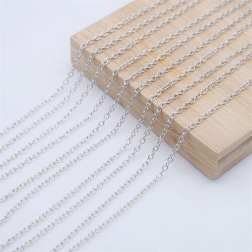 10pcs 50+5cm Basic Chains With Lobster Clasp Adjustable Necklace Chain For DIY Jewelry Accessories