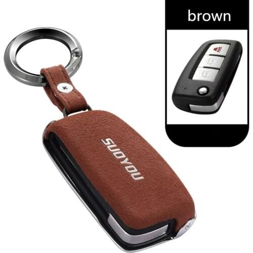Car Styling Car Key Cover Zinc Alloy+Leather Key Case For Nissan Infiniti EX FX G25 G37 FX35 EX25 EX35 FX37 EX37 Q60 QX50