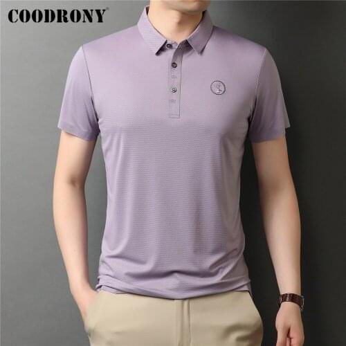 COODRONY Mens Summer Polos