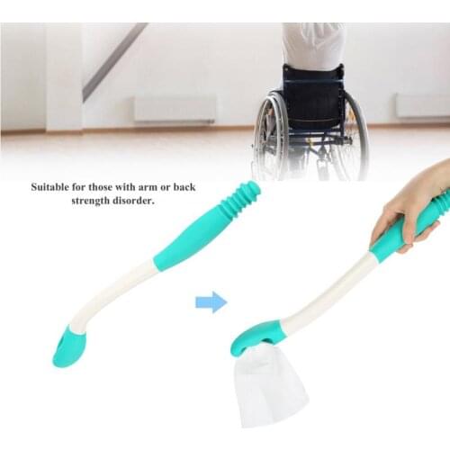 Long Handle Reach Comfort Bottom Wiper Self Wipe Assist Holder Toilet Paper Tissue Grip Self Wipe Aid Motion Assistance Helper