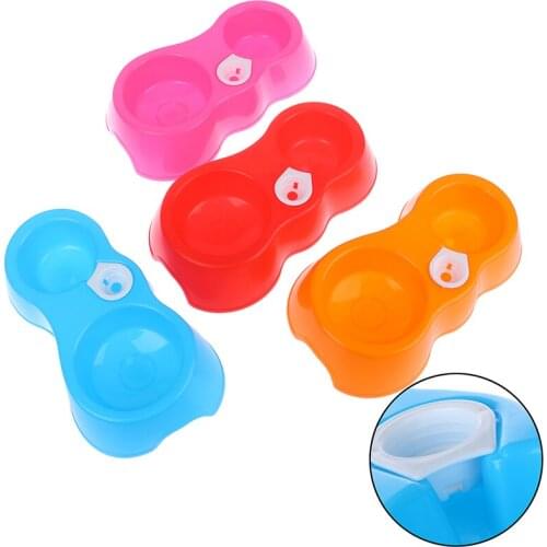 Dual Port Dog Cat Pets Automatic Water Dispenser Feeder Bowl Utensils Pet Drinking Water Feeder Bowl 1pcs