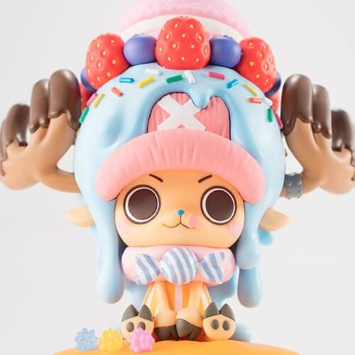 Anime One Piece Tony Tony Chopper Candy Action Figure Juguetes One Piece 15th Figurals Collectible Model Toys Brinquedos 11CM