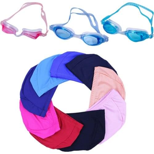 Swimming Elastic Cap And HD Goggles Swimming Hat And Glasses For Waterproof Protect Ear Eyes Swimming Equipment