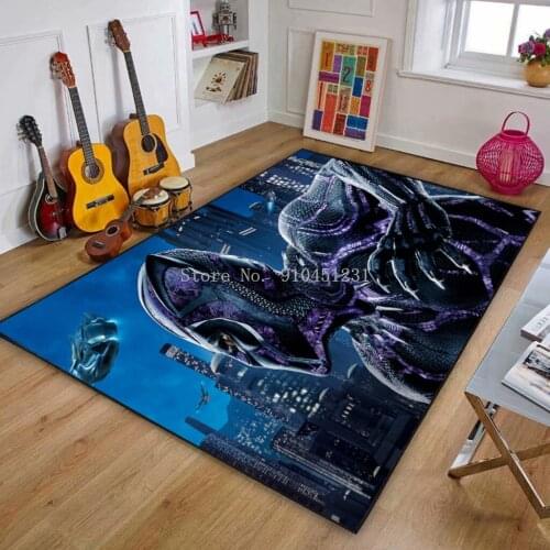 The Avengers Black Panther Welcome Floor Mats Print Bathroom Carpets Children Boys Hulk Doormats for Living Room Kids Rugs
