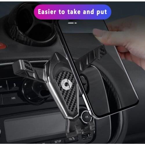 Car dashboard navigation bracket mobile phone support air outlet bracket For Smart 453 451 Fortwo Forfour car accessories