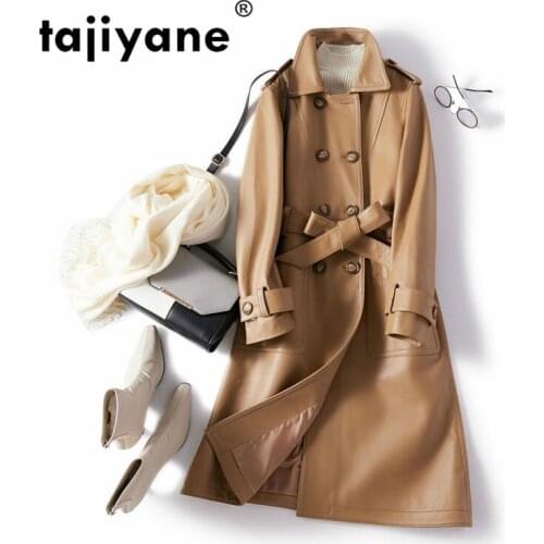 Real Women Leather Jacket Genuine Leather Jacket Women Autumn Winter Jacket Women Sheepskin Coat 2021 Long Coats 19611WPY114