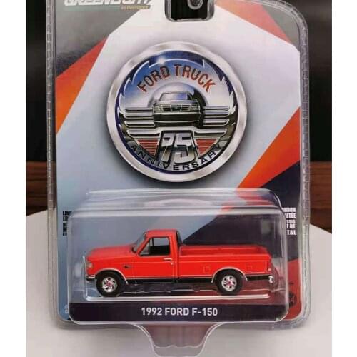Diecast 1/64 Scale Ford 1992 F-150 Pickup Alloy Car Model Collection Souvenir Ornaments Display Vehicle Boys Toys Gifts