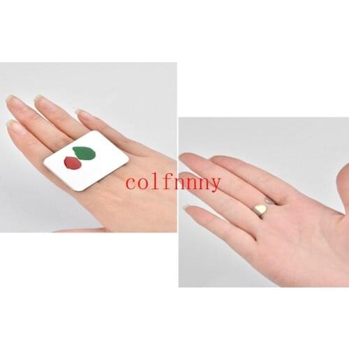 Fashion Hot 500pcs/lot Nail Art Makeup Cosmetic Stainless Steel Paint Mix Palette Ring Tool