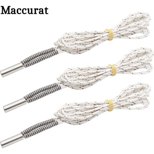 Maccurat Heating tube 6*20mm 12V 24V 50W Ceramic Cartridge Heater 1M 2M Reprap&Mendel For V6 J-head Extruder 3D printer part