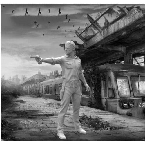 Unassambled 1/35 modern stand Man in fantasy Resin figure miniature model kits Unpainted