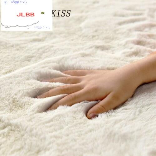Nordic fluffy faux fur rugS Microfiber imitation rabbit hair center living room/bedroom large carpet 7 colors such as white red