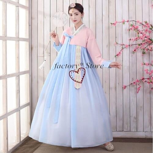 Hanbok Dress North Korea Costumes Hanfu Female Dance Clothes Ethnic Dress Court Dress Suit Korean Clothing