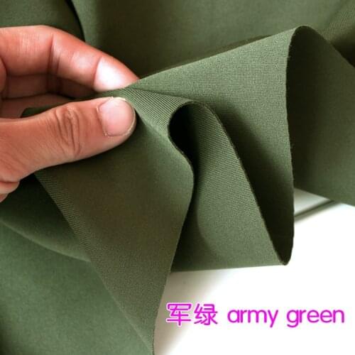Thick Stretch Spandex Fabric Army Green Knitted Fabric Stretchy Jersey Fabric Skirt Sold By The Yard Free Shipping