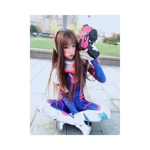 Full Set D.VA Costume Gun Headset Armour 3D Print Classic Skin Bodysuit Halloween Cosplay dva Zentai Catsuit Custom Kids Adult