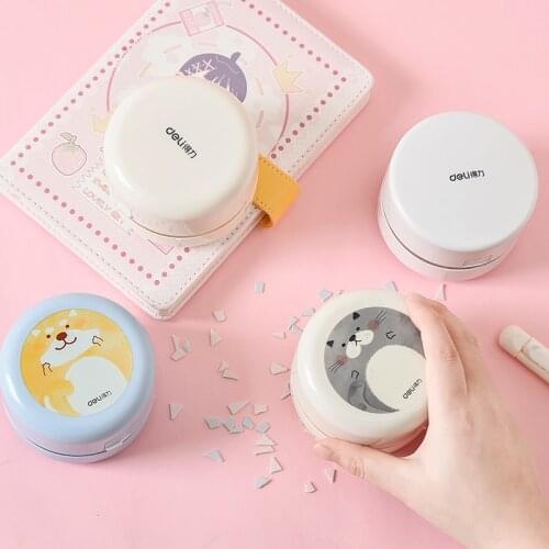 1Pcs Portable Desktop Cleaner Mini Desk Vacuum Cleaner For School Classroom School Office Supplies Random Color