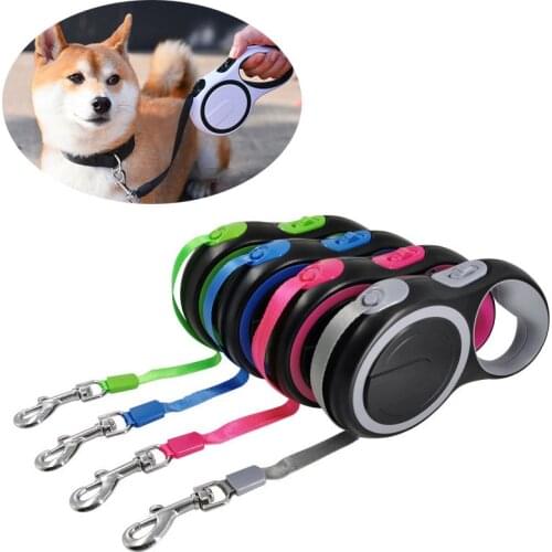 Dog Leash Automatic Retractable 8M Long For Large Dog Extending Puppy Small Pet Dog Durable Traction Rope Lead Belt Pet Product