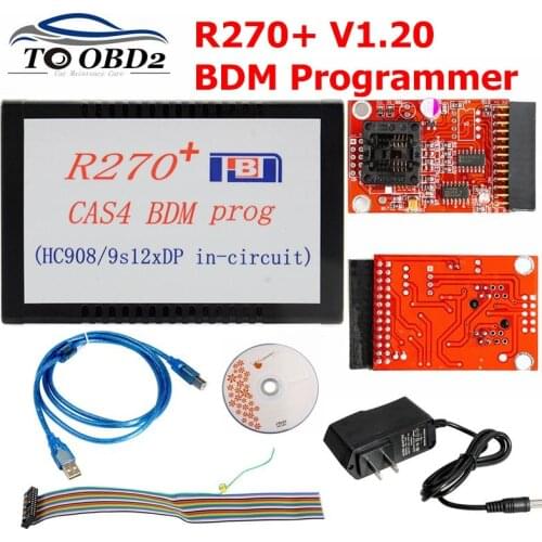 R270+ V1.20 Auto CAS4 BDM Programmer R270 1.2 CAS4 BDM Programmer Professional for bmw key programmer Best price