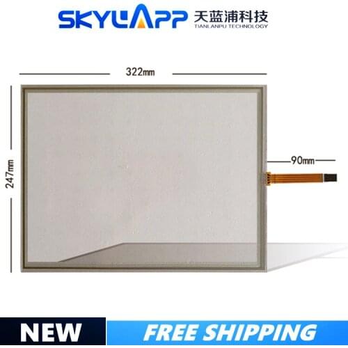 Industrial 15''inch 4-wire resistive touch screen computer POS cash register universal touch screen panel Glass 322mm*247mm