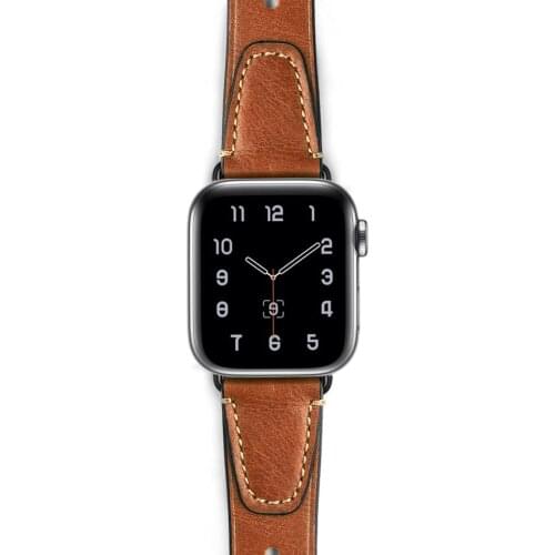 2020 New Bracelet Band For Apple Watch 40mm 44mm Real Leather Watchband For Apple iWatch Band 38mm 42mm Series 1 2 3 4 5 Strap