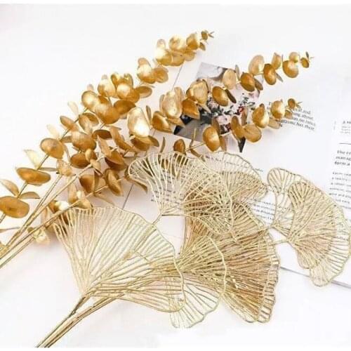 Fan Leaf Simulation Plants Decoration Home Christmas Decor Balcony Living Room Desk Decoration Wedding Flower Arrangement