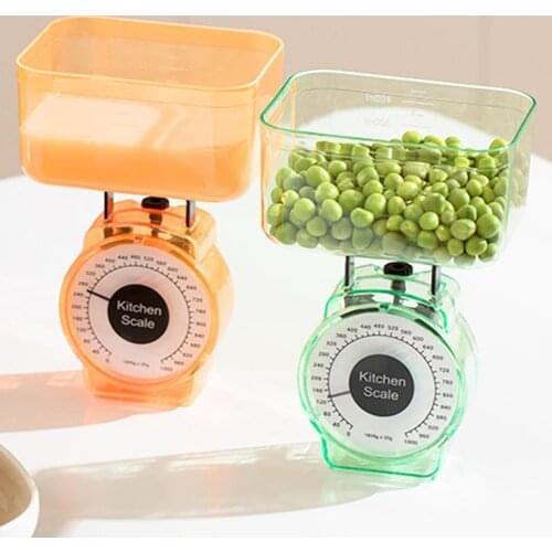 1pc 1kg Mechanical Kitchen Scale Gift Scale Gram Weight Scale Scales Bowl Scale Scale Scale Mechanical Spring Cooking Kitch Y1S0